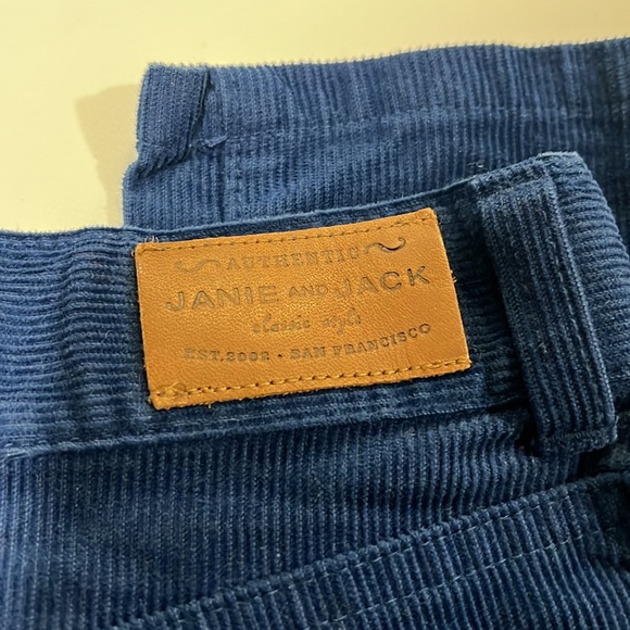 Janie and Jack - 7, boys navy corduroy pants - Picture 3 of 4